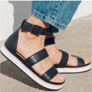 Platform ankle strap sandals - Cara City Sandal